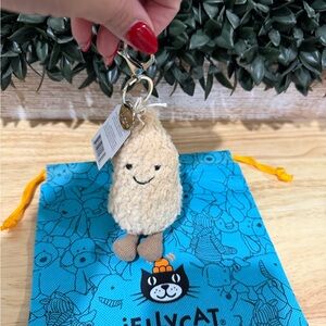 Jellycat peanut Plush Keychain